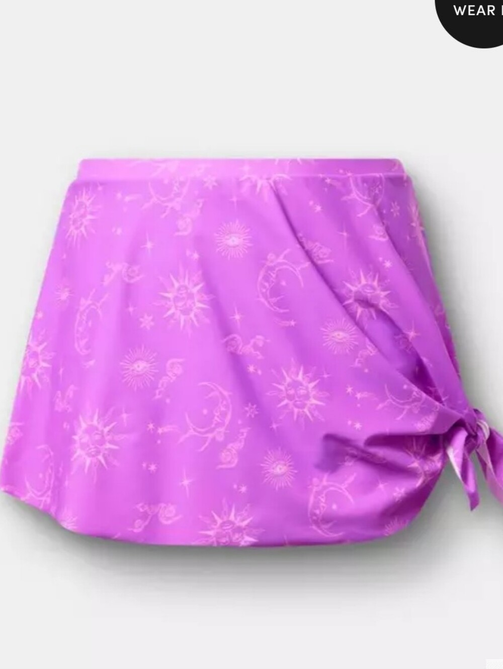 Torrid Purple Celestial High-Rise Swim Skirt